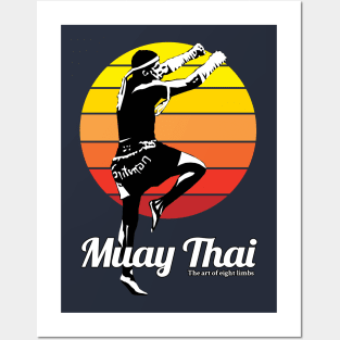 Muay Thai Boran Kickboxing Born to Fight Posters and Art